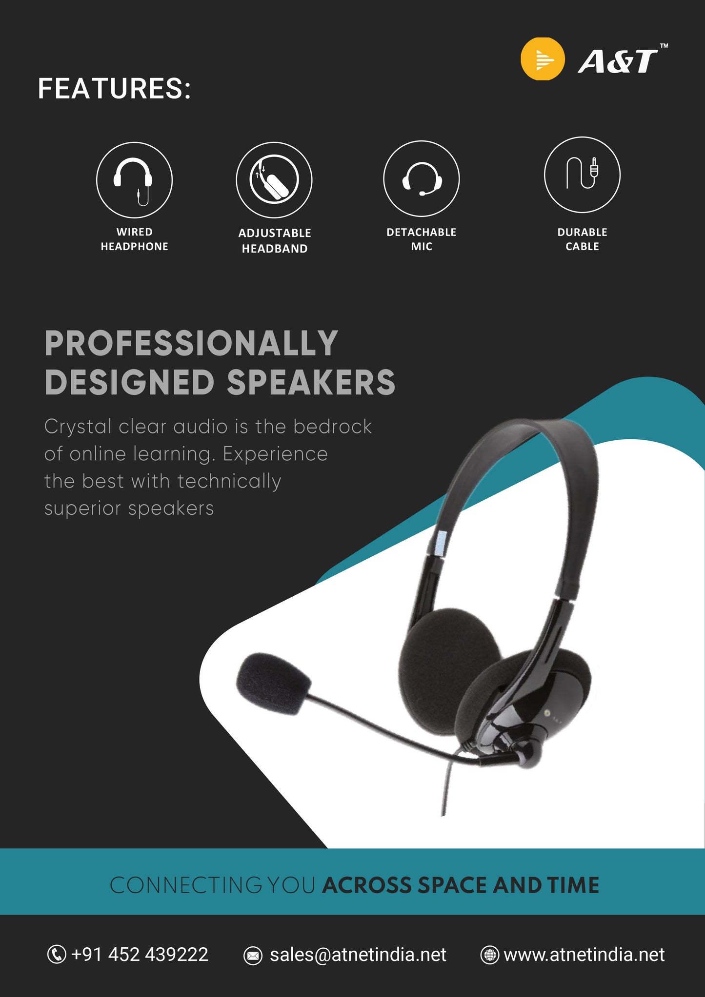 CANTUS Professional Wired Headphones
