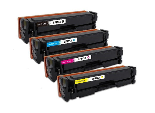 MODEL – Compatible Toner Cartridge - HP410A (CF410A Black |CF411A Cyan | CF412A Yellow | CF413A Magenta)