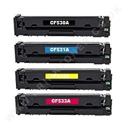 MODEL - Compatible Toner Cartridge - HP205A (CF530A Black CF531A Cyan CF532A Yellow CF533A Magenta)