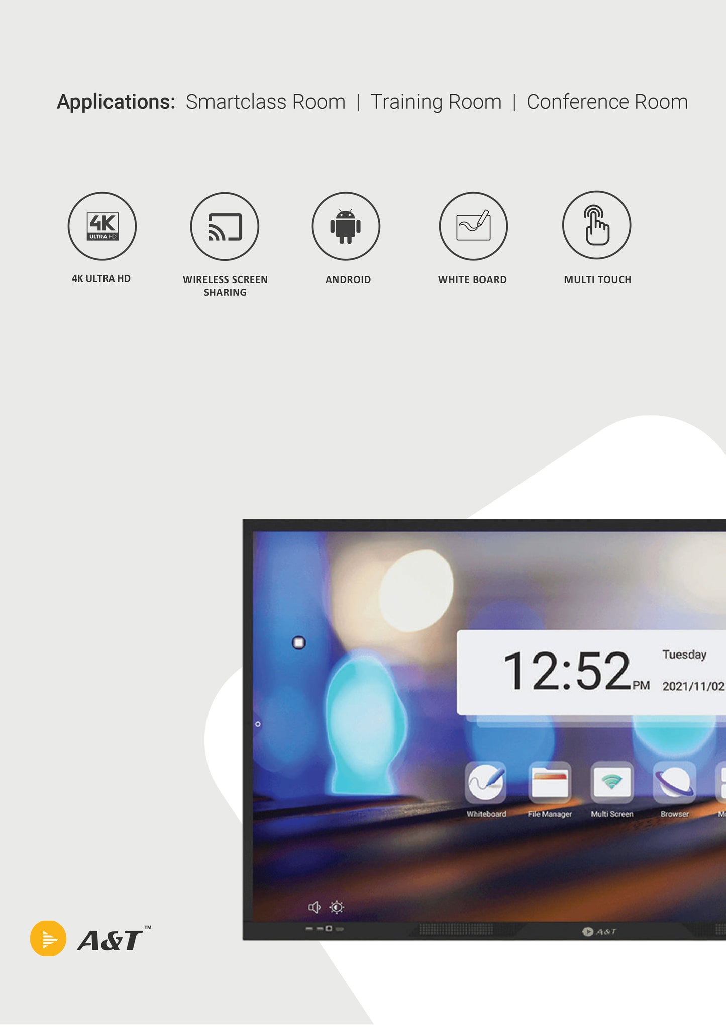 Interactive Touch Display 75 Inch